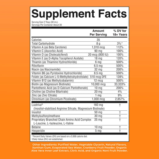 Liquid Morning Multivitamin + Hair Growth