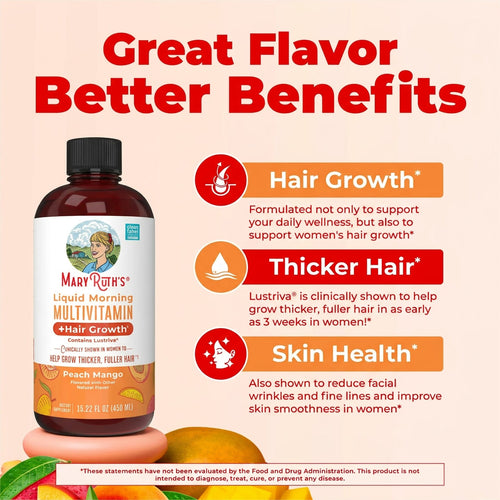 Liquid Morning Multivitamin + Hair Growth